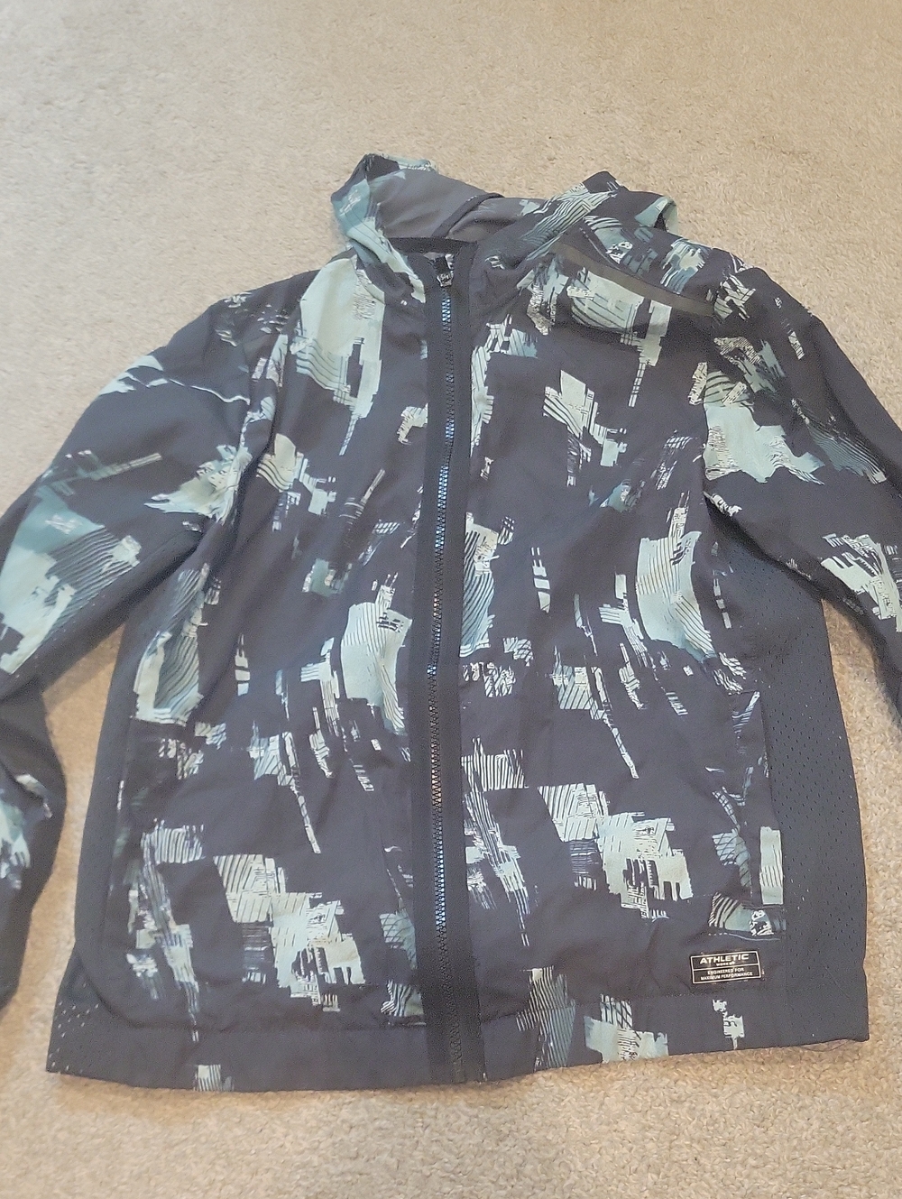 Kids Athletic Works Vented Windbreaker With Hood